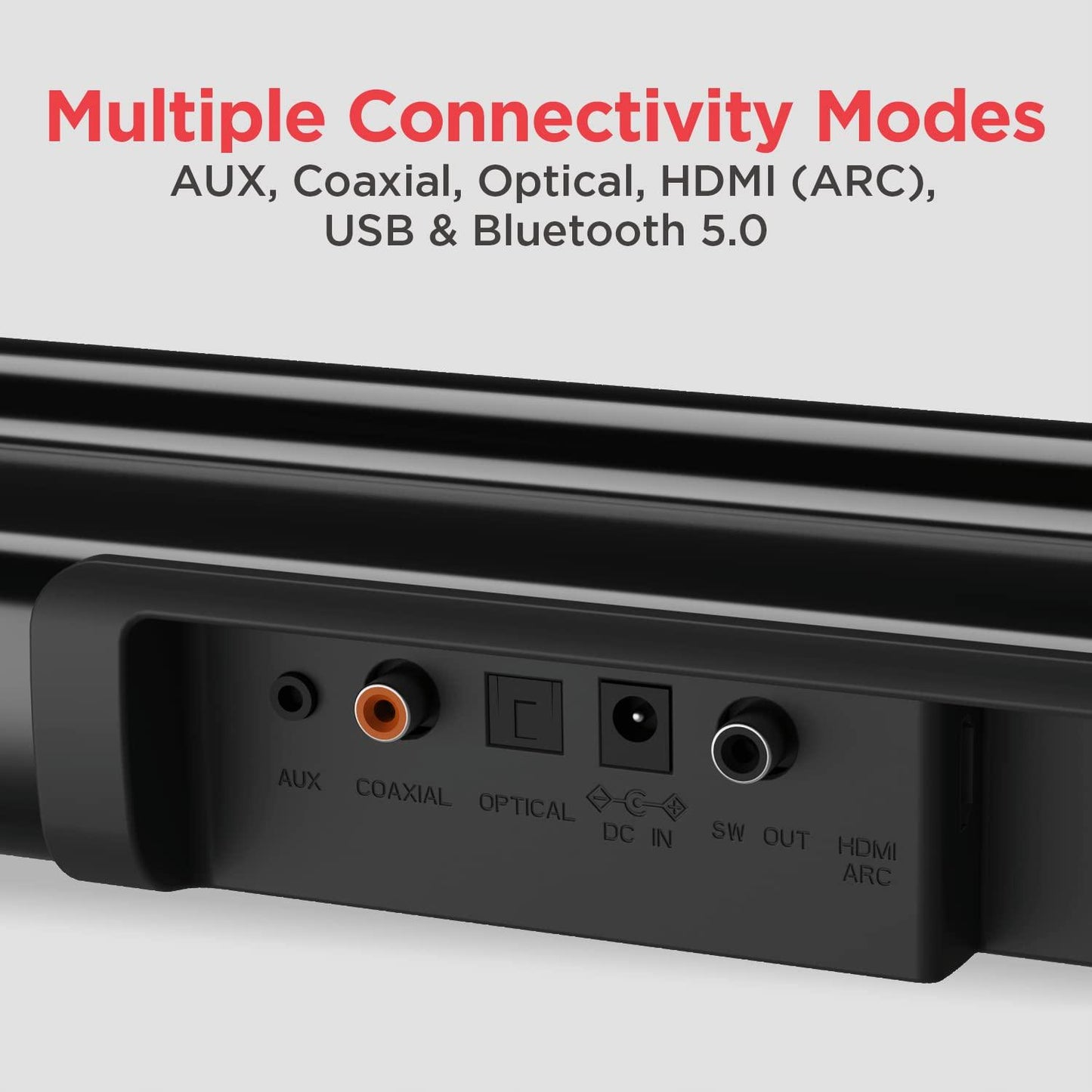 boAt AAVANTE Bar 1800 120W 2.1 Channel Bluetooth Soundbar Signature Sound, Wireless Subwoofer, Multiple Connectivity Modes, Entertainment Modes(Premium Black) - Nalanda Enterprises