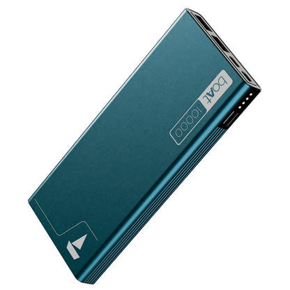 boAt EnergyShroom PB300 Air 10000 mAh 22.5W Pocket Size Power Bank with Compact and Lightweight Design, LED Battery Display, 12 Layer Smart IC Protection & Smart Power Management(Carbon Black) - Nalanda Enterprises