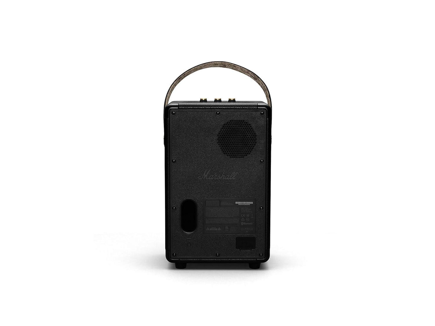 Marshall Tufton Portable Bluetooth Speaker with 20+ Hours of Portable Playtime, (360° Sound), Water-Resistant (IPX2) - Black & Brass. - Nalanda Enterprises