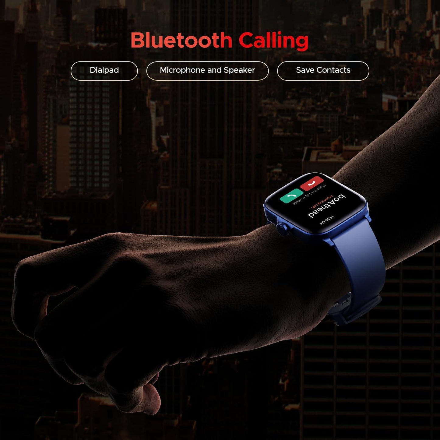 boAt Wave Astra 3 Smartwatch with Bluetooth Calling (46.48mm HD Display, IP67 Water Resistant, Silicone Strap) - Nalanda Enterprises