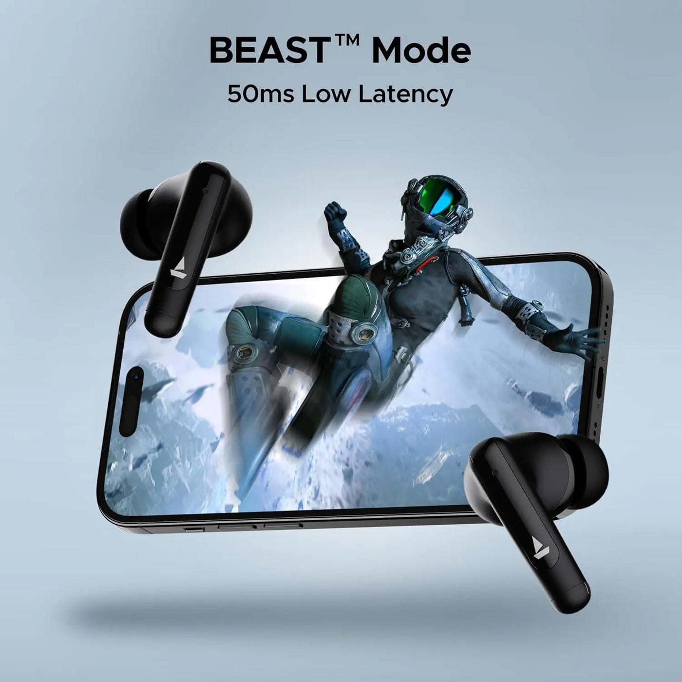 boAt Airdopes Unity ANC TWS in Ear Earbuds with Up to 50 Hours Total Playback, ANC Upto 32 dB, Dual Mics with ENx Tech, IPX5 Rating, IWP Tech and ASAP Charge(Black) - Nalanda Enterprises