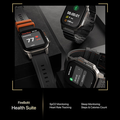 Fire-Boltt Snapp Smart Watch, Selfie Camera, 4G Nano-SIM Slot, 54.1mm AMOLED Display, Play Store- Unlimited apps, 1000mAh Battery, 2GB/4GB RAM + 16GB/64GB ROM (Archaic Black)