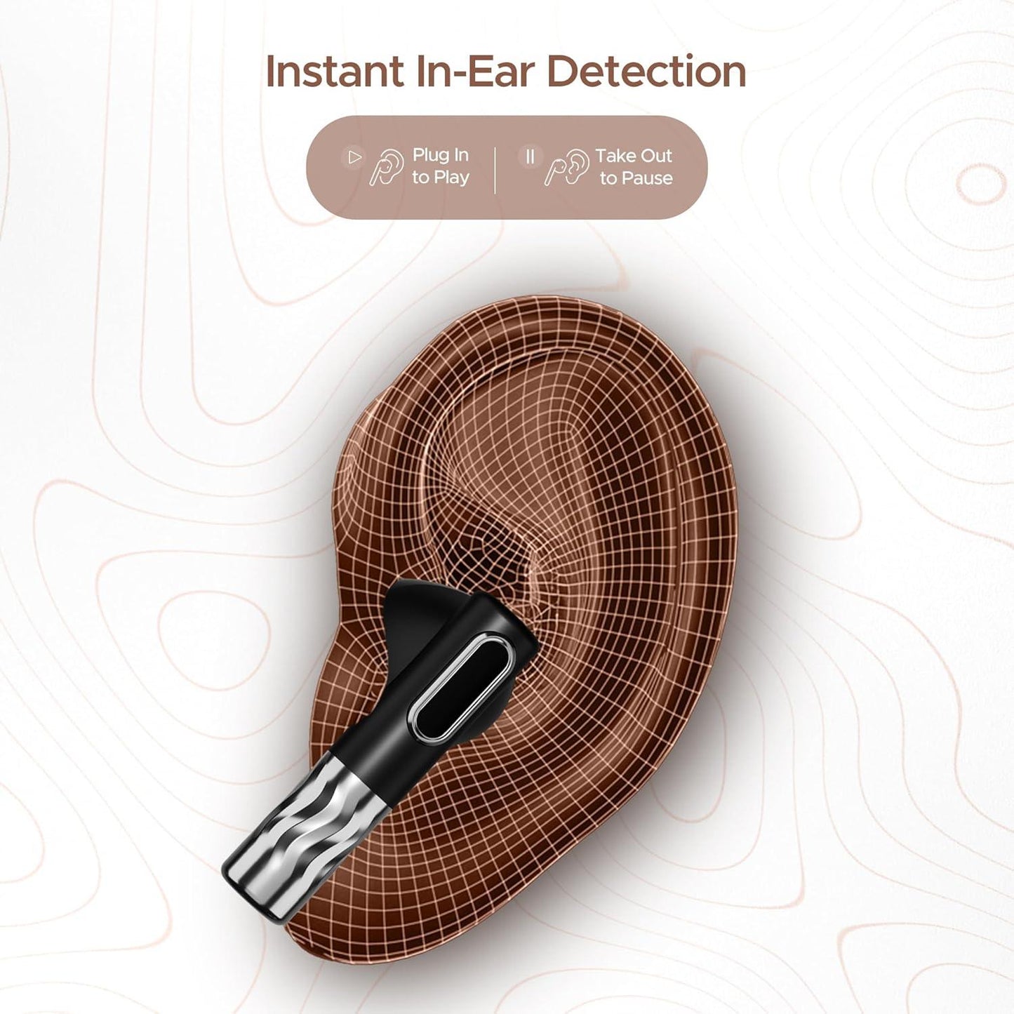boAt Nirvana Zenith TWS in-Ear Earbuds w/Dolby Audio, 50dB ANC, Adaptive EQ Powered by Mimi, 6-Mic AI-ENx™, 50 Hrs. Playback & Hearables App Support(Mystique Black) - Nalanda Enterprises