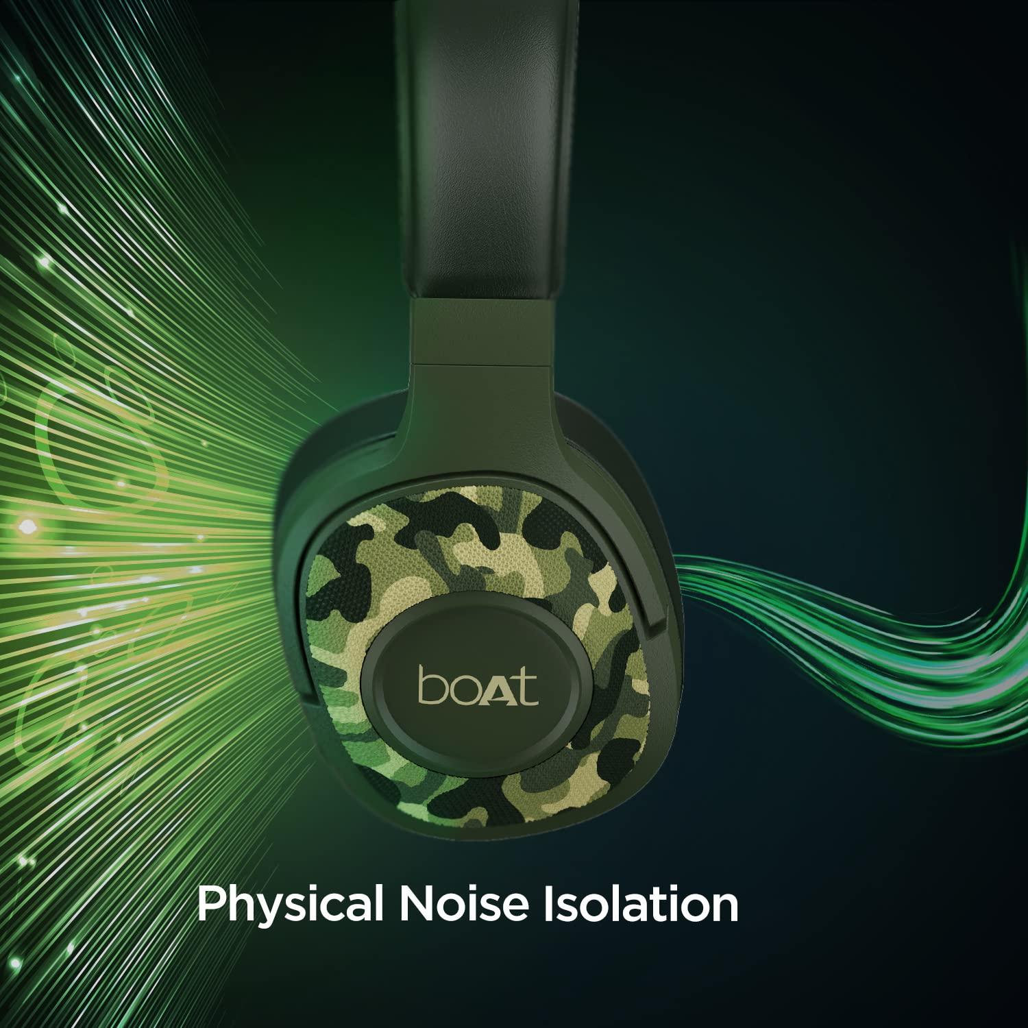 boAt Rockerz 558 Over Ear Bluetooth Headphones with Upto 20 Hours Playback, 50MM Drivers, Soft Padded Ear Cushions and Physical Noise Isolation(Black) - Nalanda Enterprises