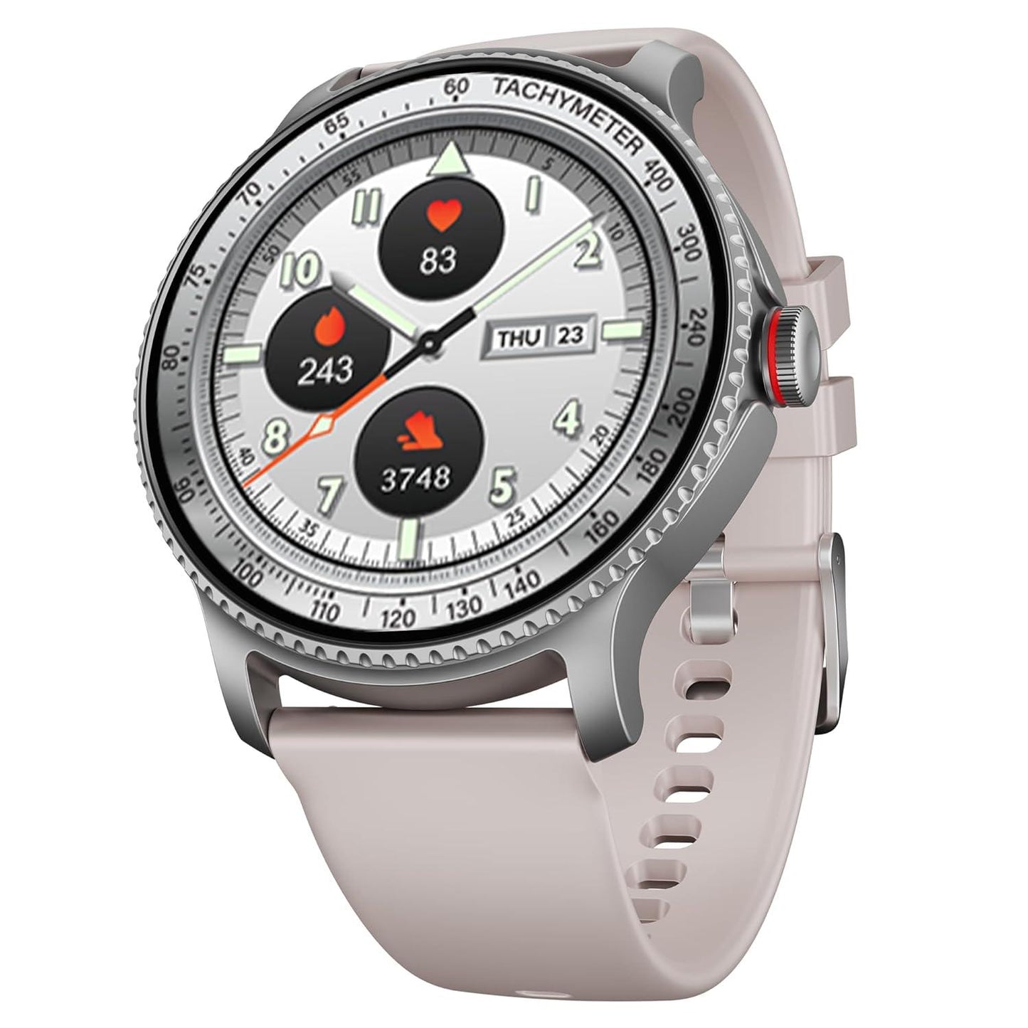 boAt Lunar Discovery w/ 1.39" (3.5 cm) HD Display, Turn-by-Turn Navigation, DIY Watch Face Studio, Bluetooth Calling, Emergency SOS, QR Tray, Smart Watch for Men & Women(Active Black) - Nalanda Enterprises