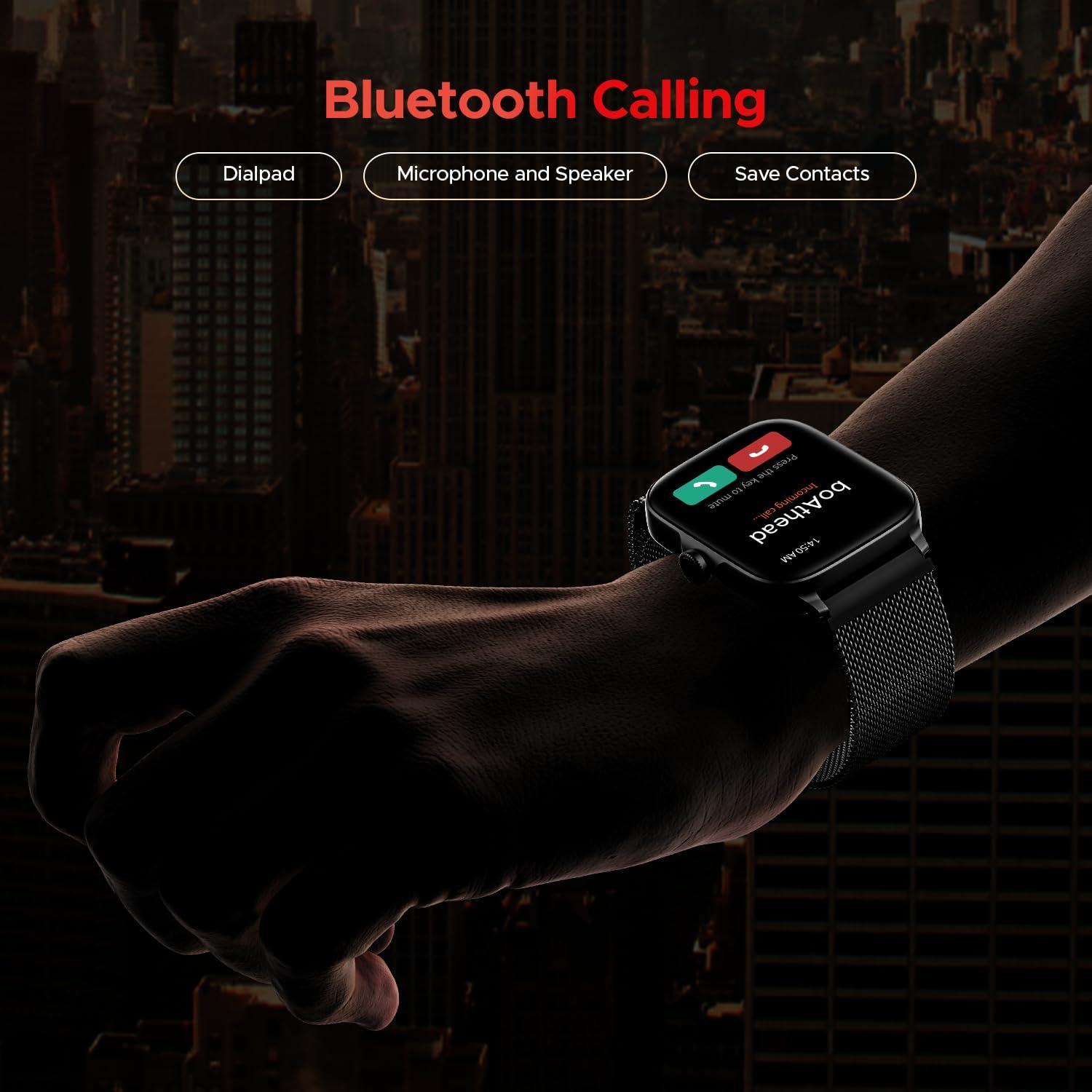 boAt Wave Astra 3 Smartwatch with Bluetooth Calling (46.48mm HD Display, IP67 Water Resistant, Silicone Strap) - Nalanda Enterprises