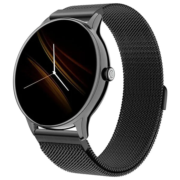 Noise Twist Go Round dial Smartwatch with BT Calling, 1.39" Display, Metal Build, 100+ Watch Faces, IP68, Sleep Tracking, 100+ Sports Modes, 24/7 Heart Rate Monitoring (Black Link) - Nalanda Enterprises