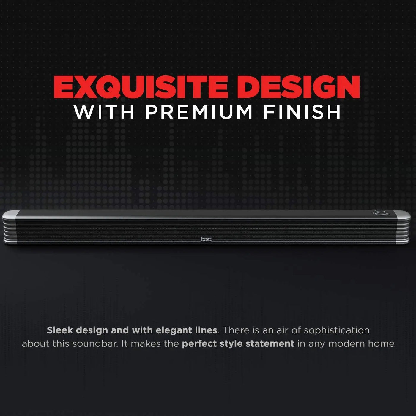 boAt AAVANTE Bar 1800 120W 2.1 Channel Bluetooth Soundbar Signature Sound, Wireless Subwoofer, Multiple Connectivity Modes, Entertainment Modes(Premium Black) - Nalanda Enterprises