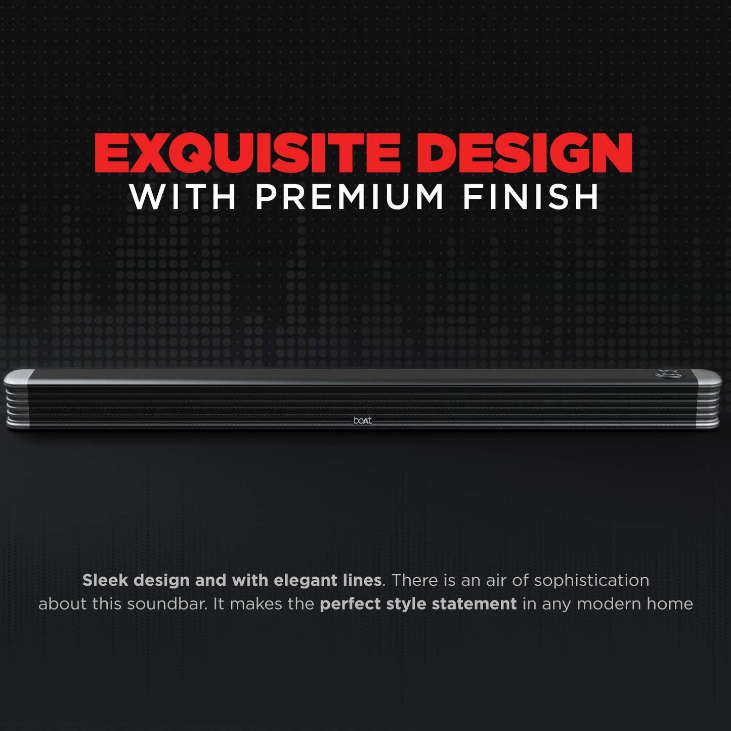 boAt AAVANTE Bar 1800 120W 2.1 Channel Bluetooth Soundbar Signature Sound, Wireless Subwoofer, Multiple Connectivity Modes, Entertainment Modes(Premium Black) - Nalanda Enterprises