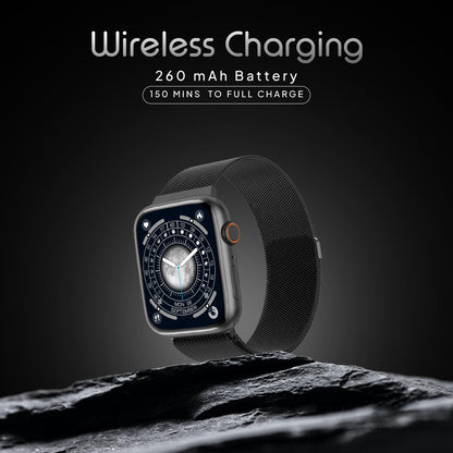 Boltt Newly Launched Vogue Large 2.05" Display Smart Watch, Always On Display, Wireless Charging, App Based GPS with Bluetooth Calling & 500+ Watch Faces (Loop Orange)
