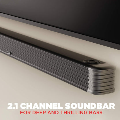 boAt AAVANTE Bar 1800 120W 2.1 Channel Bluetooth Soundbar Signature Sound, Wireless Subwoofer, Multiple Connectivity Modes, Entertainment Modes(Premium Black) - Nalanda Enterprises