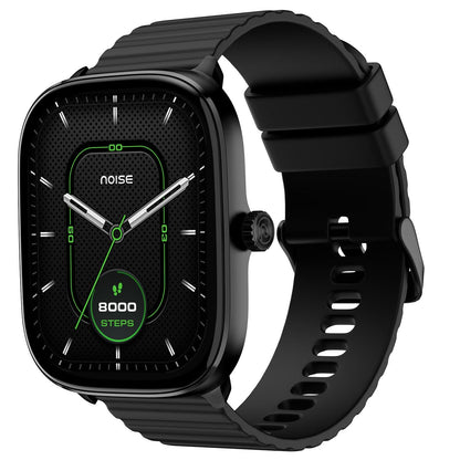 Noise New Macro Smart Watch with 2.0” HD Display,Metallic Finish BT Calling, Functional Crown, 7 Days Battery Life, Sleep Tracking, 200+ Watch Faces (Elite Black) - Nalanda Enterprises