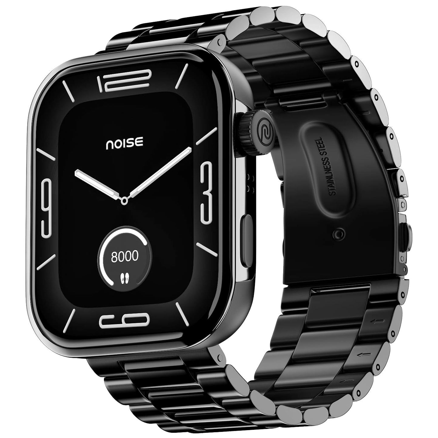 Noise ColorFit Pro 5 Max 1.96" AMOLED Display Smart Watch, BT Calling, Post Training Workout Analysis, VO2 Max, Rapid Health, 5X Faster Data Transfer - Jet Black - Nalanda Enterprises