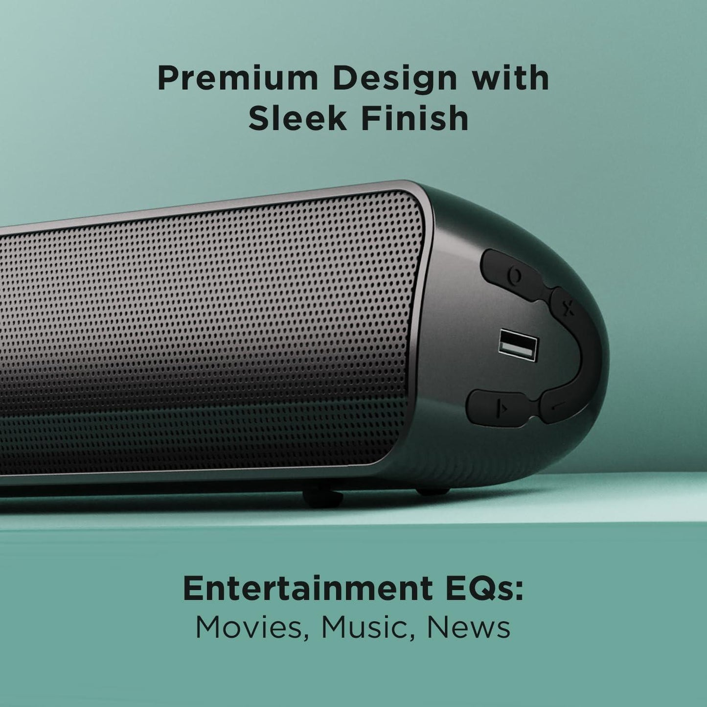 boAt AAVANTE Bar 1800 120W 2.1 Channel Bluetooth Soundbar Signature Sound, Wireless Subwoofer, Multiple Connectivity Modes, Entertainment Modes(Premium Black) - Nalanda Enterprises