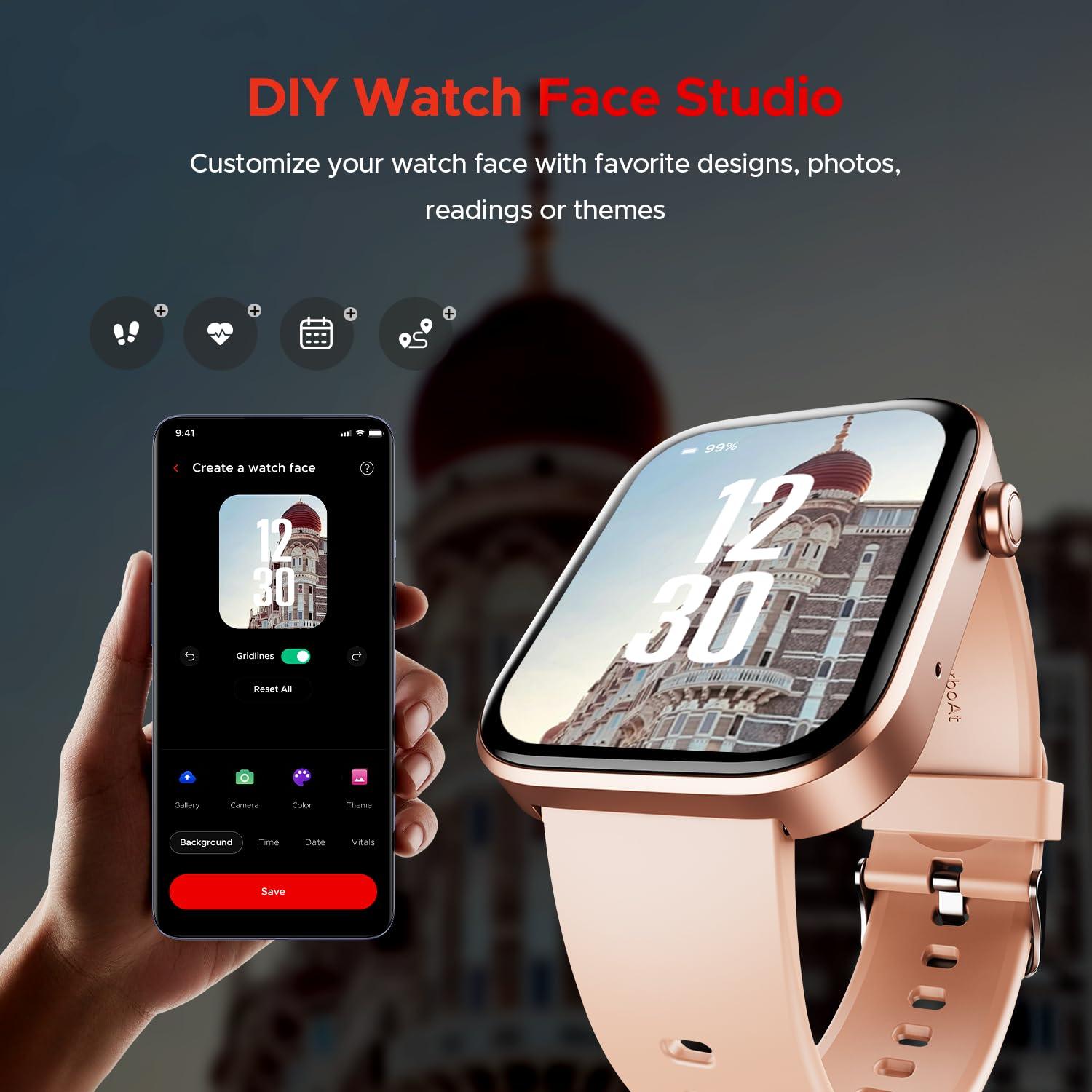 boAt Wave Astra 3 Smartwatch with Bluetooth Calling (46.48mm HD Display, IP67 Water Resistant, Silicone Strap) - Nalanda Enterprises