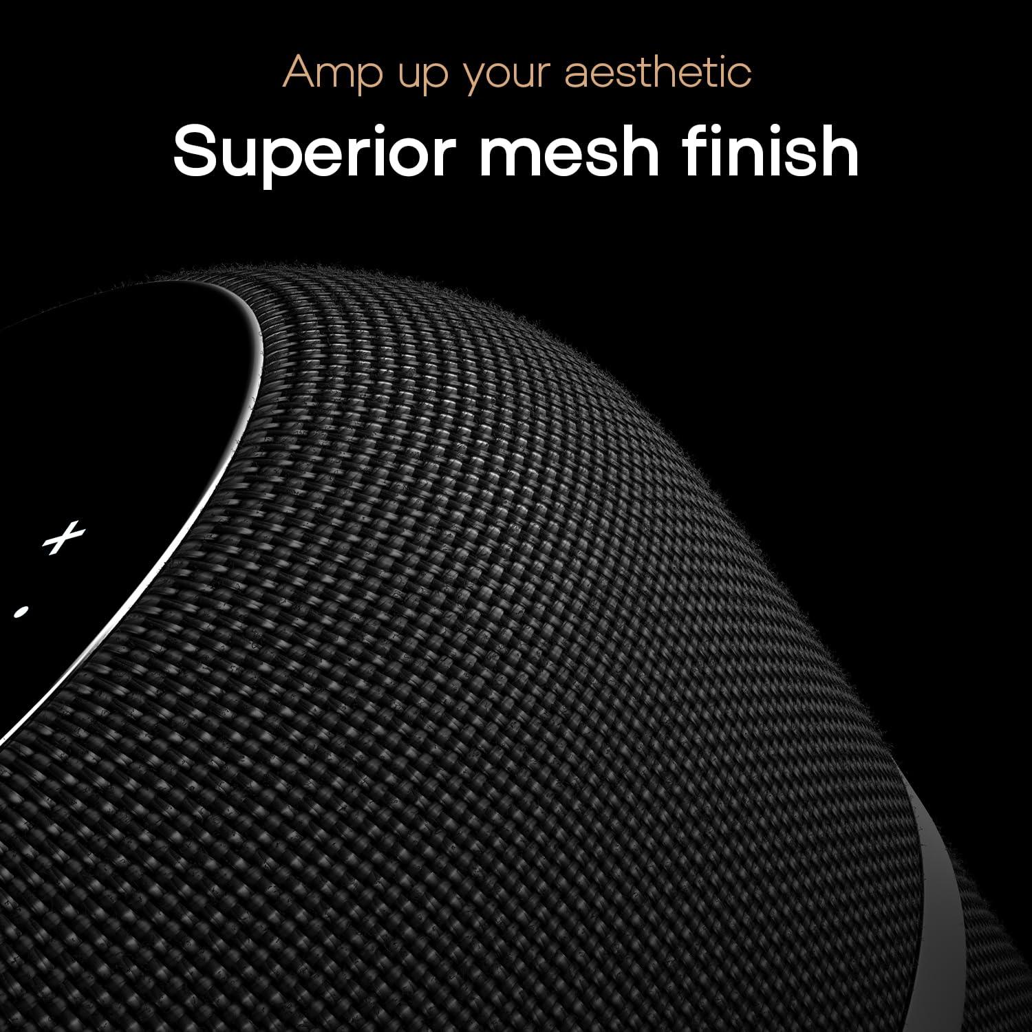 Noise Sound Master 100W Bluetooth Speaker with 360° Surround Sound,12H Playtime, NFC Tap & Pair,Dual Speaker Connectivity and Superior Mesh Finish(Master Black) - Nalanda Enterprises