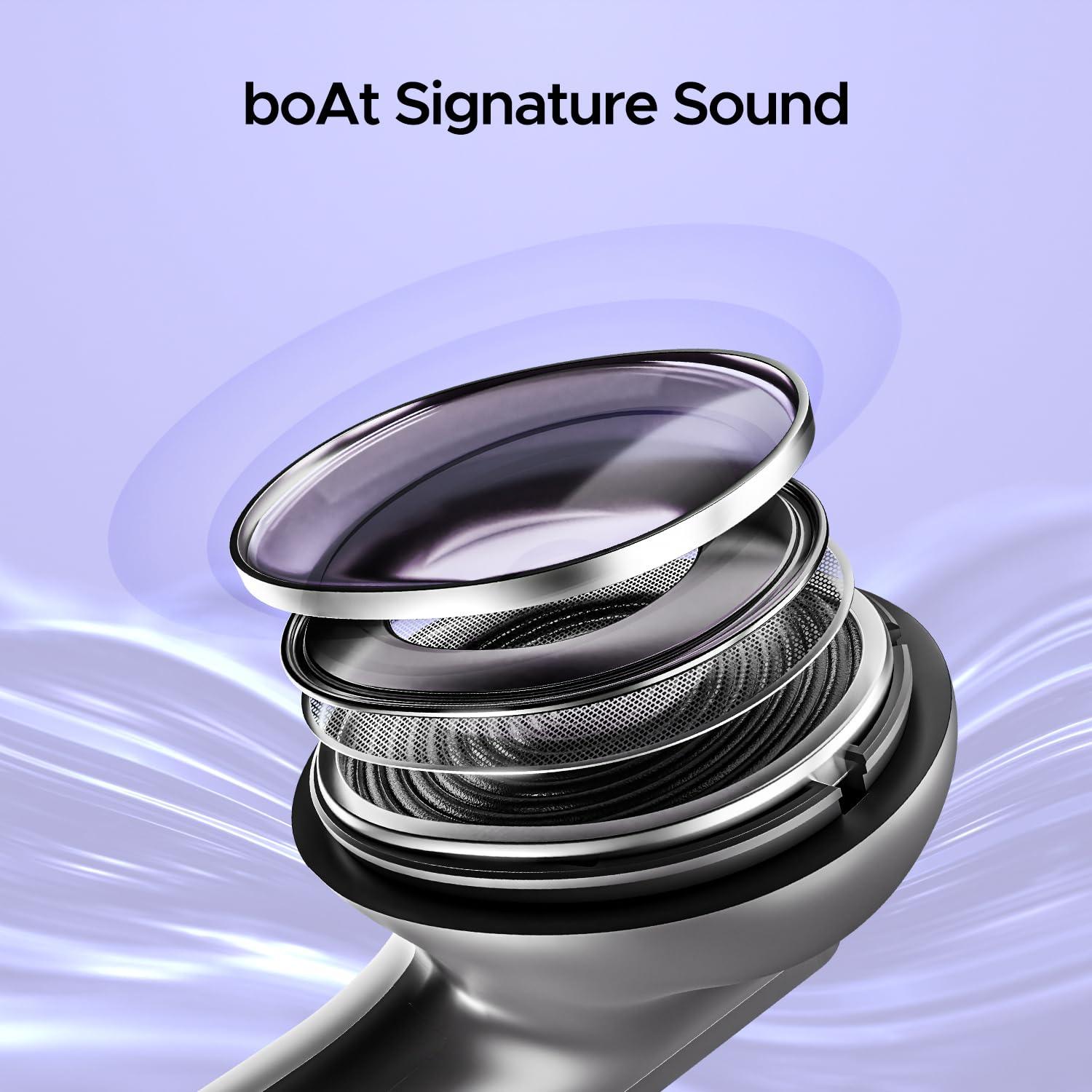 boAt Airdopes 91, 45HRS Battery, 50ms Low Latency, ENx Tech, Fast Charge, IPX4, IWP Tech, v5.3 Bluetooth Earbuds, TWS Ear Buds Wireless Earphones with mic - Nalanda Enterprises