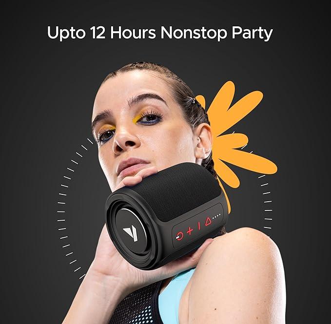 boAt Stone 352 Bluetooth Speaker with 10W RMS Stereo Sound, IPX7 Water Resistance, TWS Feature, Up to 12H Total Playtime, Multi-Compatibility Modes and Type-C Charging - Nalanda Enterprises
