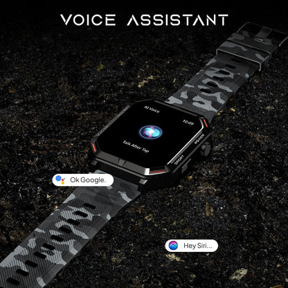 Fire-Boltt Strike Smart Watch 1.95” AMOLED Display, 800 NITS Brightness, 123 Sports Modes, Bluetooth Calling, Always On Mechanism
