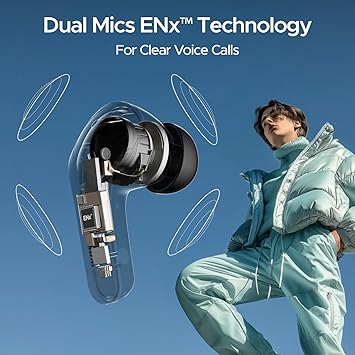 boAt Airdopes 311 Pro, 50HRS Battery, Fast Charge, Dual Mics ENx Tech, Transparent LID, Low Latency, IPX4, IWP Tech, v5.3 Bluetooth Earbuds, TWS Ear Buds Wireless Earphones with mic - Nalanda Enterprises