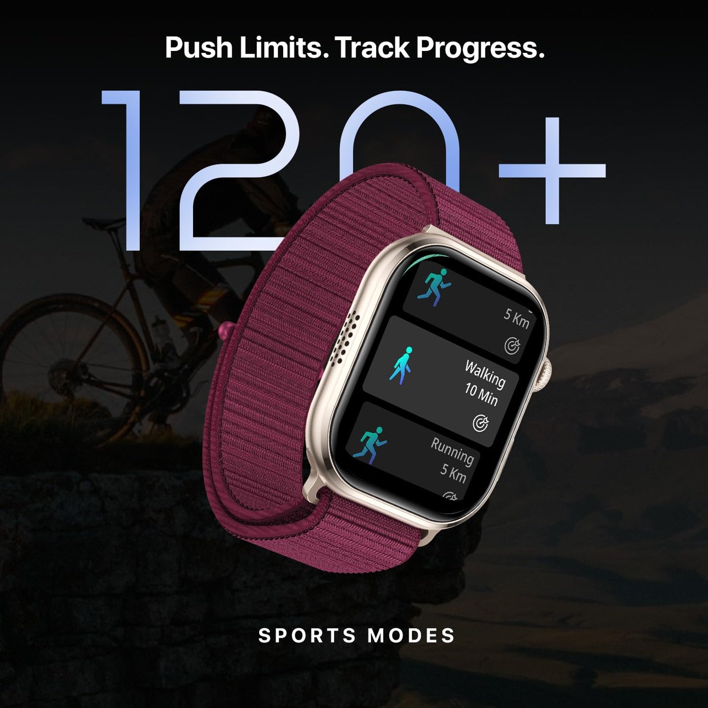 Fire-Boltt Brillia Smart Watch with 51.3mm (2.02 inch) AMOLED Display, Bluetooth Calling, SpO2, Heart Rate Monitoring, 120+ Sports Modes (Brillia, Black)