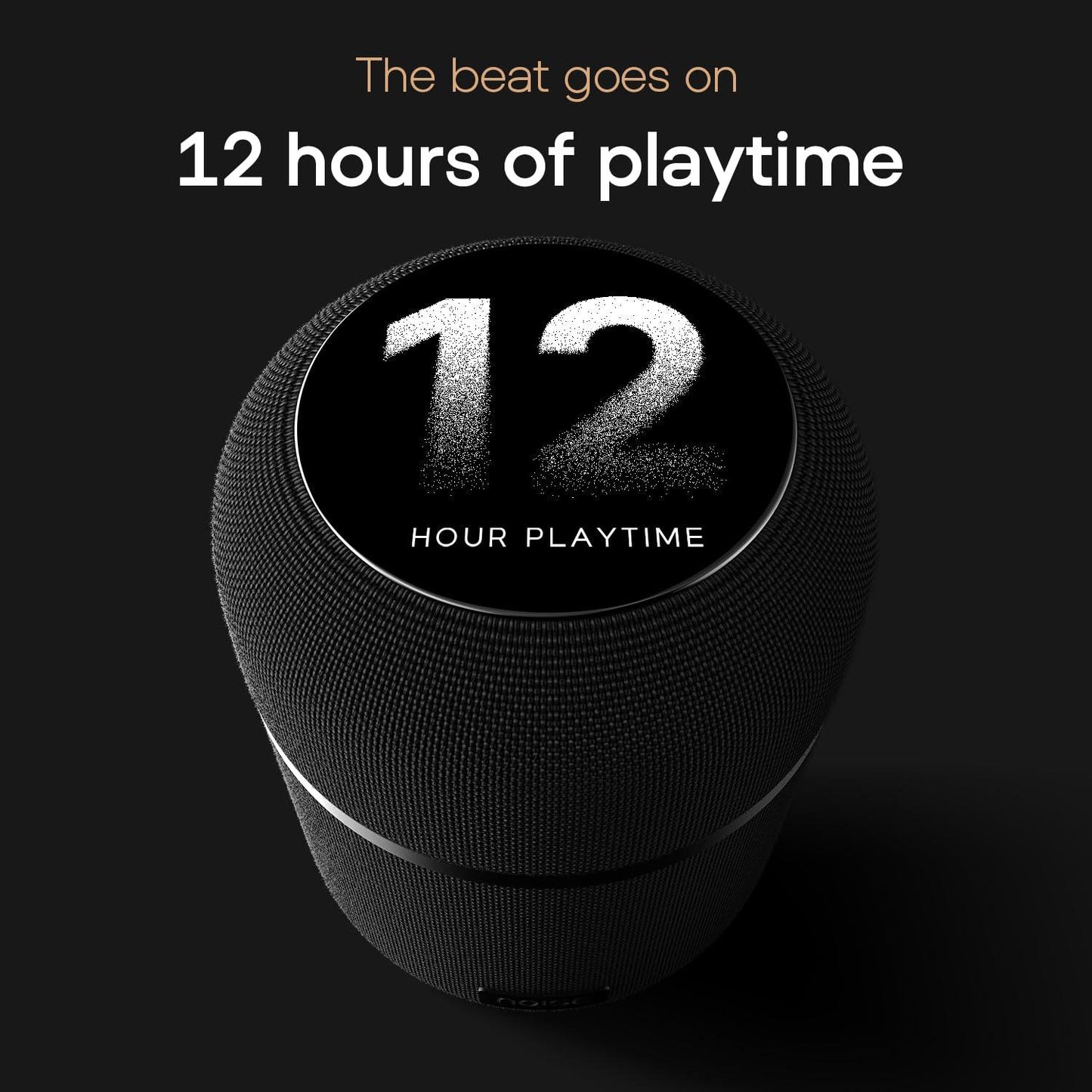 Noise Sound Master 100W Bluetooth Speaker with 360° Surround Sound,12H Playtime, NFC Tap & Pair,Dual Speaker Connectivity and Superior Mesh Finish(Master Black) - Nalanda Enterprises