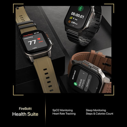 Fire-Boltt Snapp Smart Watch, Selfie Camera, 4G Nano-SIM Slot, 54.1mm AMOLED Display, Play Store- Unlimited apps, 1000mAh Battery, 2GB/4GB RAM + 16GB/64GB ROM (Archaic Black)