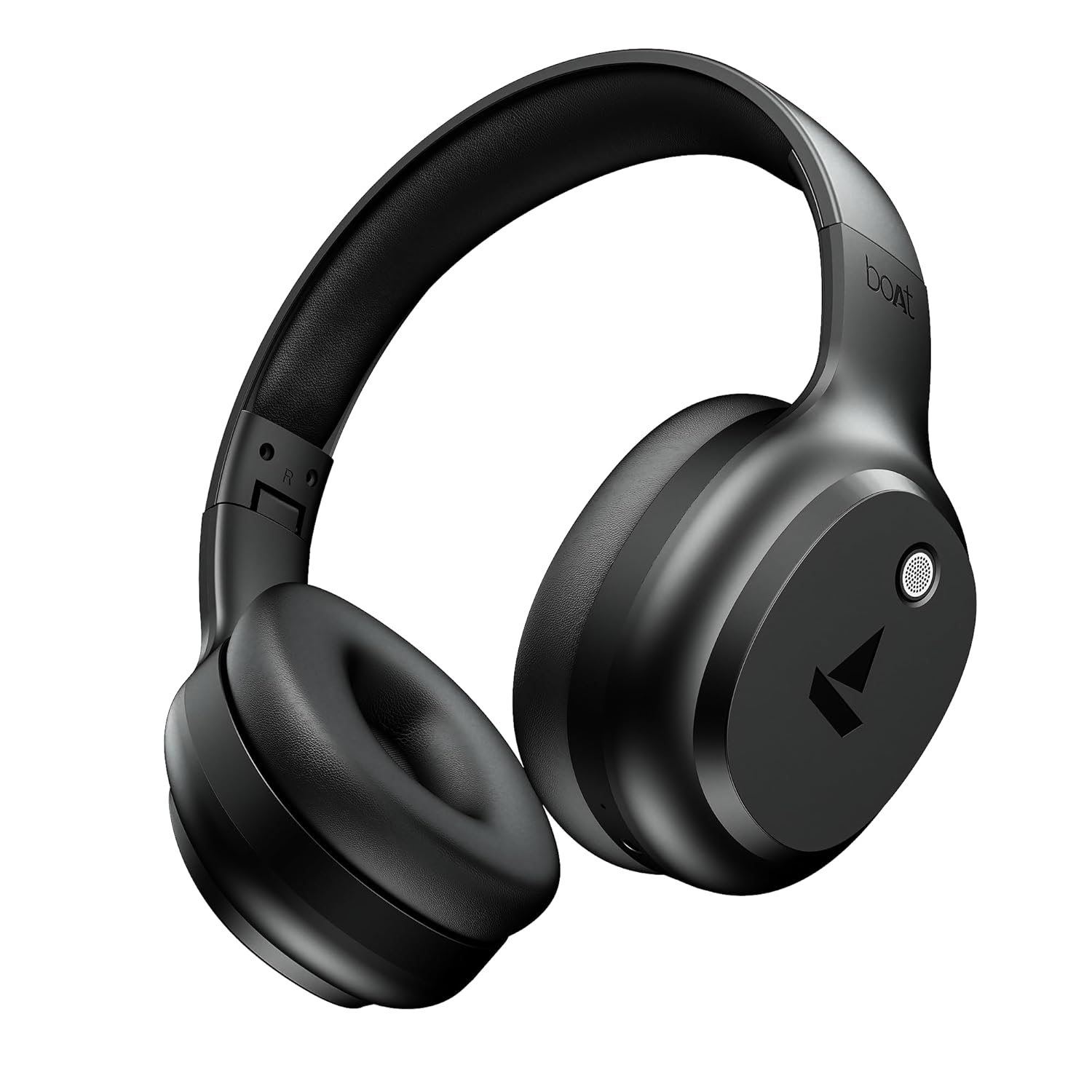 boAt Rockerz 421 (2025 Launch), 40Hrs Battery, Low Latency(40ms), 40mm Drivers, ENx Technology, Integrated Controls, v5.4 Bluetooth Headphones, Wireless Headphone with Mic (Black Sabre)