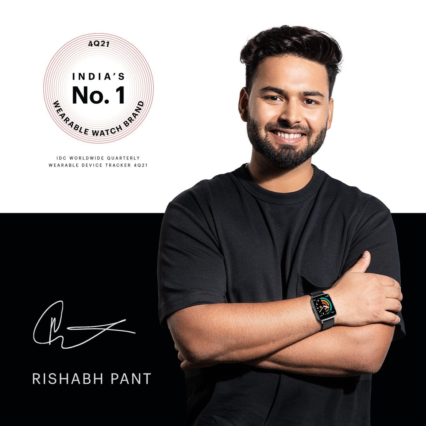 Noise New Macro Smart Watch with 2.0” HD Display,Metallic Finish BT Calling, Functional Crown, 7 Days Battery Life, Sleep Tracking, 200+ Watch Faces (Elite Black) - Nalanda Enterprises