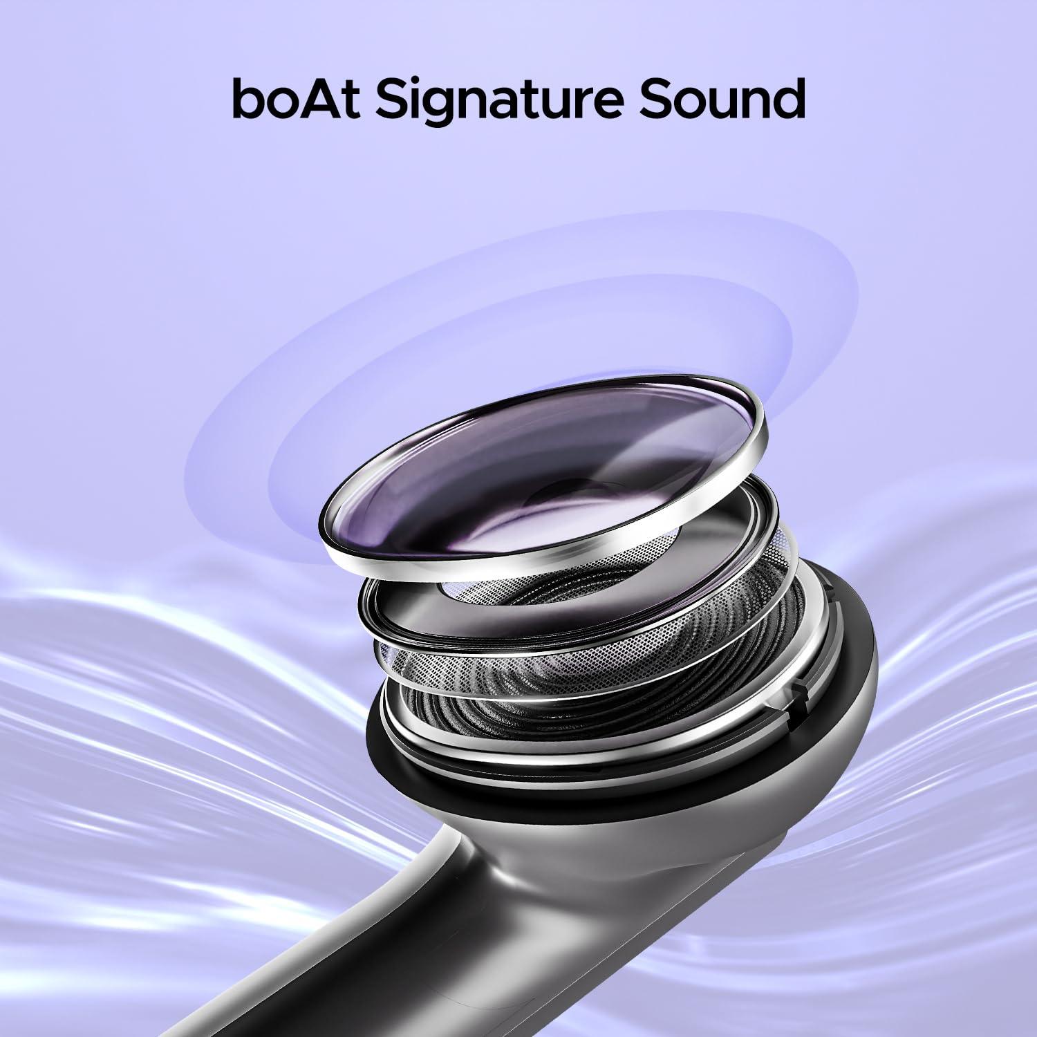 boAt Airdopes 91, 45HRS Battery, 50ms Low Latency, ENx Tech, Fast Charge, IPX4, IWP Tech, v5.3 Bluetooth Earbuds, TWS Ear Buds Wireless Earphones with mic - Nalanda Enterprises