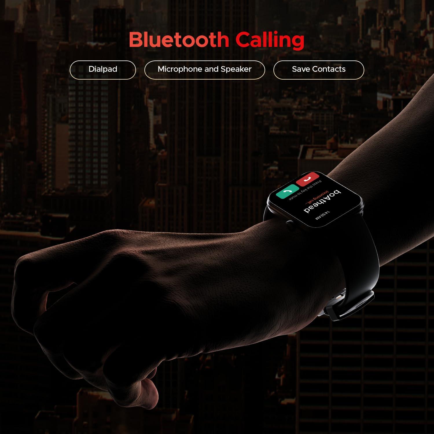 boAt Wave Astra 3 Smartwatch with Bluetooth Calling (46.48mm HD Display, IP67 Water Resistant, Silicone Strap) - Nalanda Enterprises