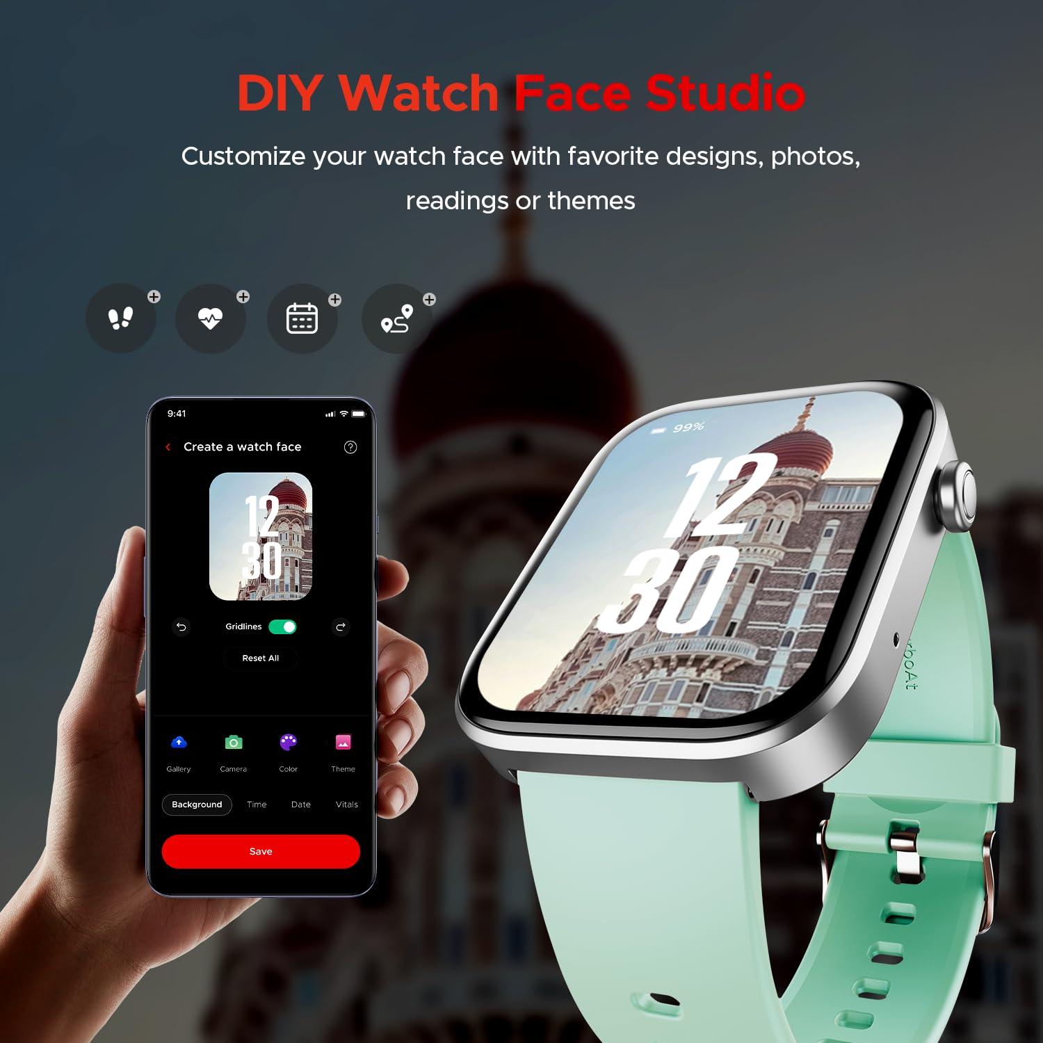 boAt Wave Astra 3 Smartwatch with Bluetooth Calling (46.48mm HD Display, IP67 Water Resistant, Silicone Strap) - Nalanda Enterprises