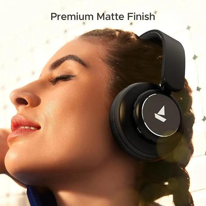 boAt Rockerz 450 Bluetooth On Ear Headphones with Mic, Upto 15 Hours Playback, 40MM Drivers, Padded Ear Cushions, Integrated Controls and Dual Modes - Nalanda Enterprises