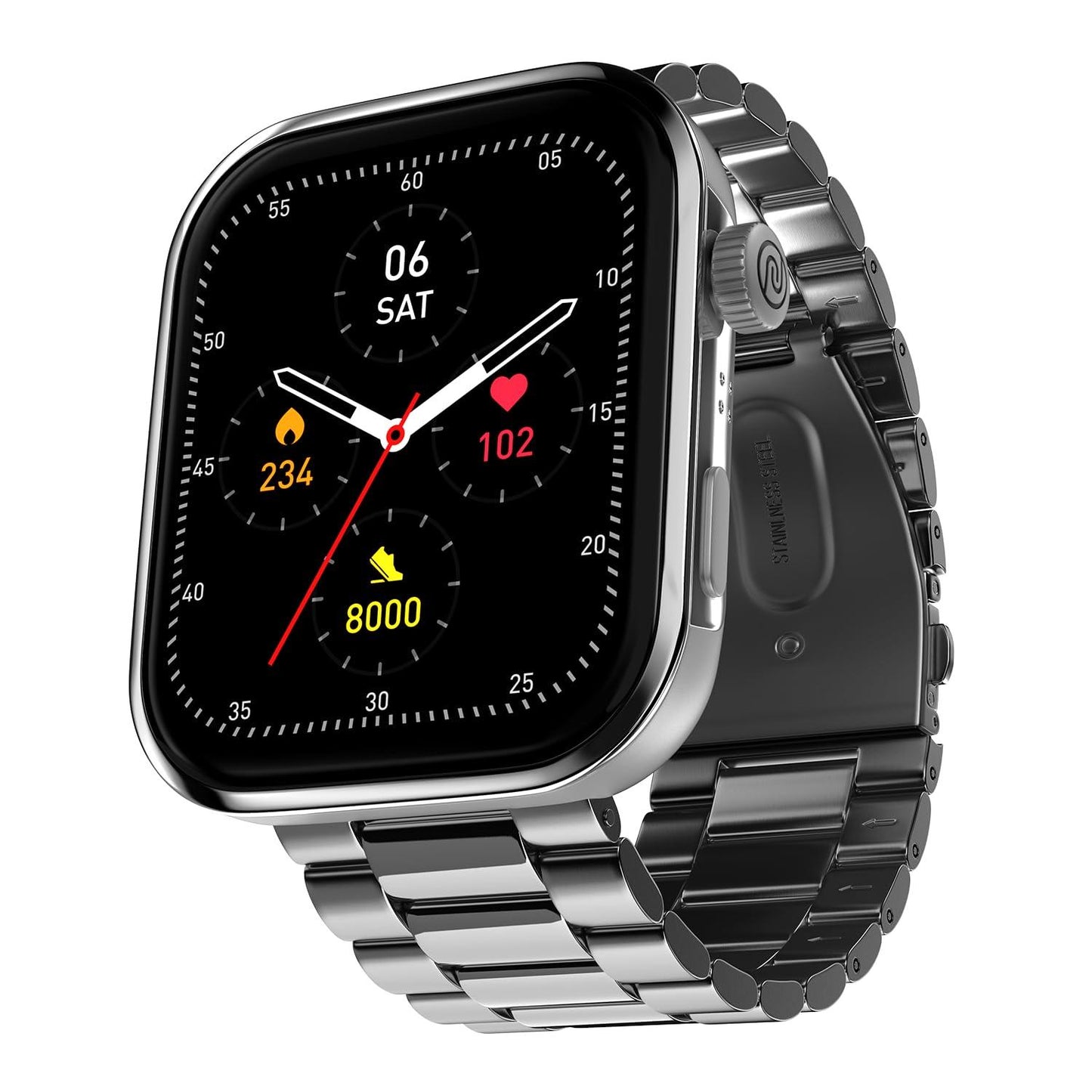 Noise ColorFit Pro 5 Max 1.96" AMOLED Display Smart Watch, BT Calling, Post Training Workout Analysis, VO2 Max, Rapid Health, 5X Faster Data Transfer - Jet Black - Nalanda Enterprises