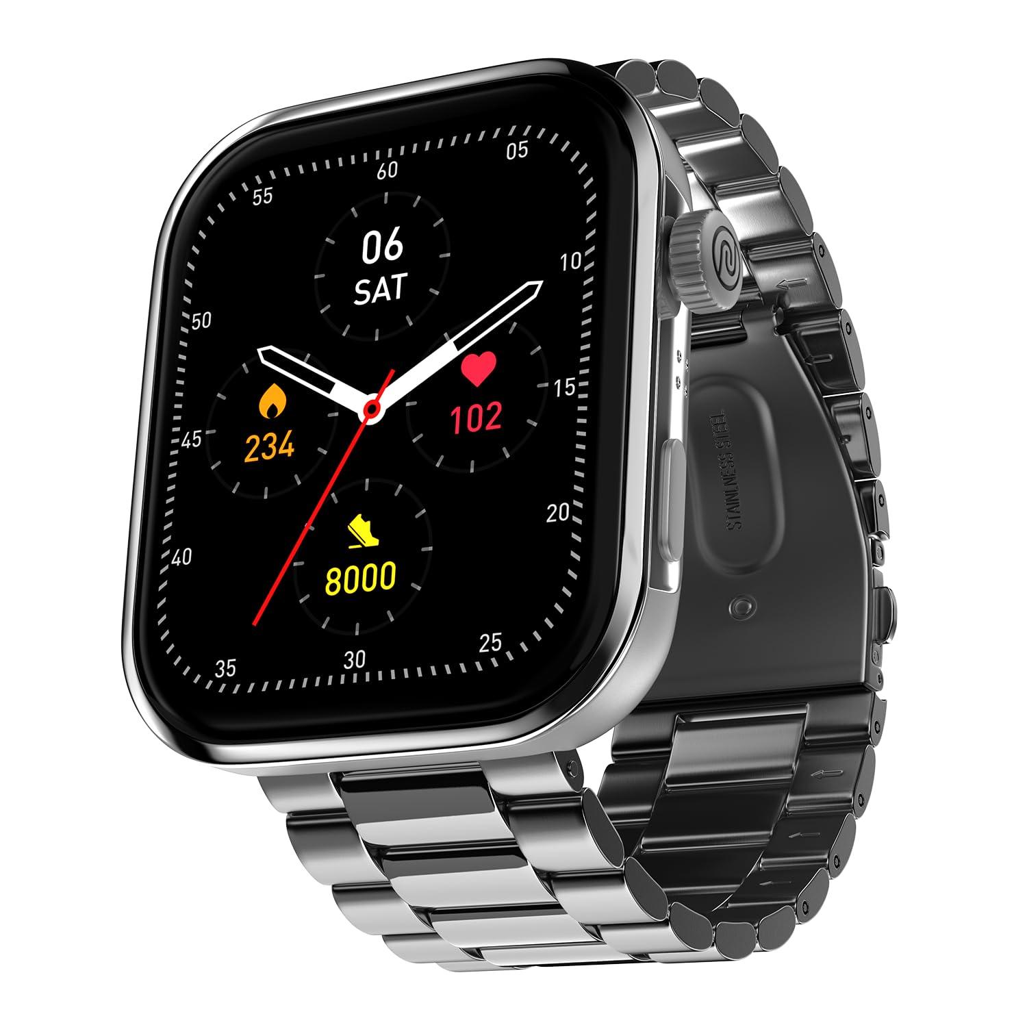 Noise ColorFit Pro 5 Max 1.96" AMOLED Display Smart Watch, BT Calling, Post Training Workout Analysis, VO2 Max, Rapid Health, 5X Faster Data Transfer - Jet Black - Nalanda Enterprises