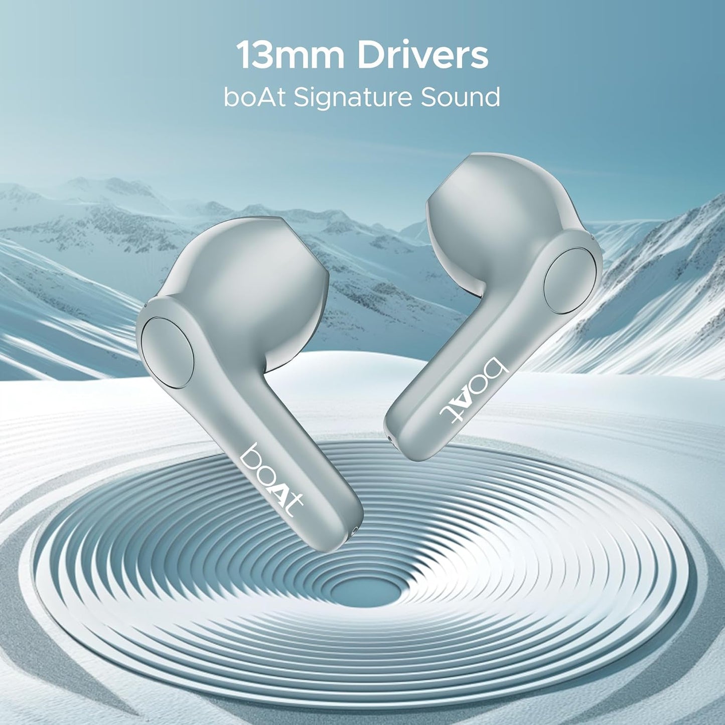 boAt Airdopes Atom 81 Pro Truly Wireless in Ear Ear Buds w/ 100hrs of Playtime, 4 Mics with ENx, Beast Mode with 50ms Low Latency, 13mm Drivers, IWP Tech, ASAP Charge(Ivory Elegance) - Nalanda Enterprises