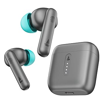 boAt Airdopes 148/141 Bluetooth Truly Wireless in Ear Ear Buds w/ 42H Playtime,Low Latency Mode for Gaming, ENx Tech, IWP, IPX4 Water Resistance, Smooth Touch Controls - Nalanda Enterprises