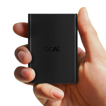boAt Newly Launched Pocket Energyshroom PB400 Pro 20000mAh | Compact Power Bank w/Type-C Input (2-Way Port), 3X Output Ports,2-Way 22.5W Fast Charging, Pass-Through Charging(Carbon Black) - Nalanda Enterprises