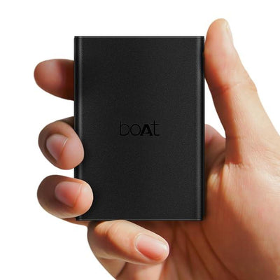 boAt Newly Launched Pocket Energyshroom PB400 Pro 20000mAh | Compact Power Bank w/Type-C Input (2-Way Port), 3X Output Ports,2-Way 22.5W Fast Charging, Pass-Through Charging(Carbon Black) - Nalanda Enterprises