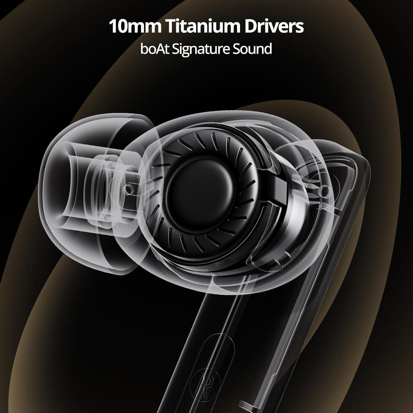 boAt Airdopes 800 True Wireless in Ear Ear Buds w/Dolby Audio, Adaptive EQ by Mimi, 40 Hours Playback, 4 Mics w/AI-ENx™, in-Ear Detection & Hearables App Support - Nalanda Enterprises