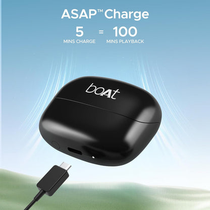 boAt Airdopes Atom 81 Pro Truly Wireless in Ear Ear Buds w/ 100hrs of Playtime, 4 Mics with ENx, Beast Mode with 50ms Low Latency, 13mm Drivers, IWP Tech, ASAP Charge(Ivory Elegance) - Nalanda Enterprises