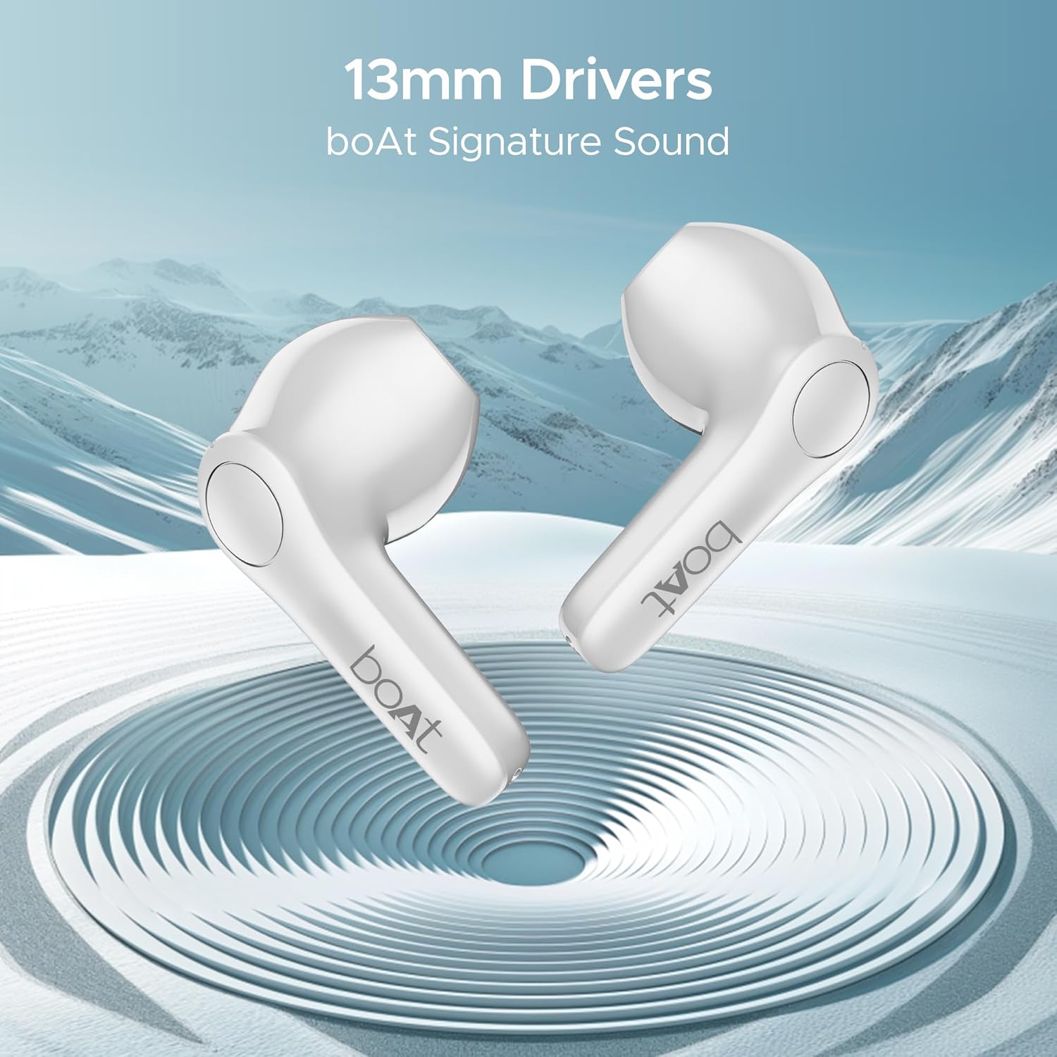 boAt Airdopes Atom 81 Pro Truly Wireless in Ear Ear Buds w/ 100hrs of Playtime, 4 Mics with ENx, Beast Mode with 50ms Low Latency, 13mm Drivers, IWP Tech, ASAP Charge(Ivory Elegance) - Nalanda Enterprises