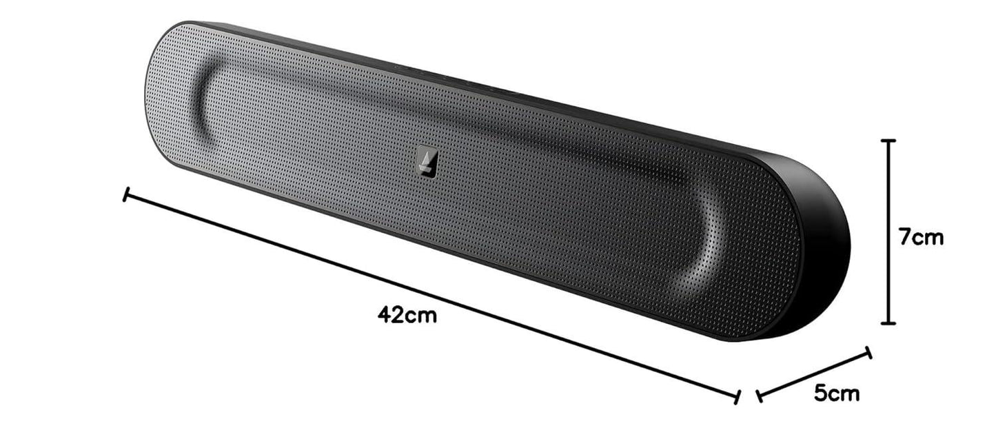 boAt AAVANTE Bar 1800 120W 2.1 Channel Bluetooth Soundbar Signature Sound, Wireless Subwoofer, Multiple Connectivity Modes, Entertainment Modes(Premium Black) - Nalanda Enterprises
