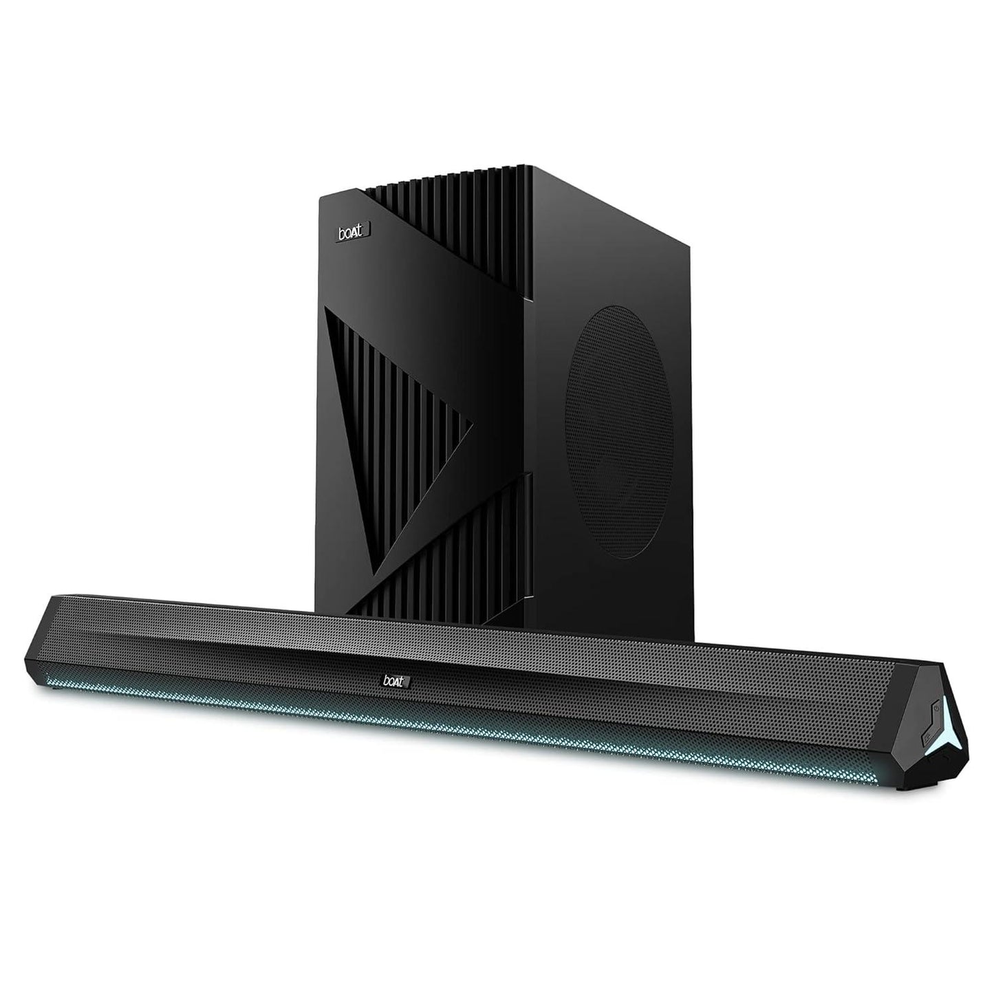 boAt Aavante Bar 1500 2.1 Channel Home Theatre Soundbar with 120W Signature Sound, Wired Subwoofer, Multiple Connectivity Modes, Entertainment EQ Modes and Sleek Finish (Black) - Nalanda Enterprises