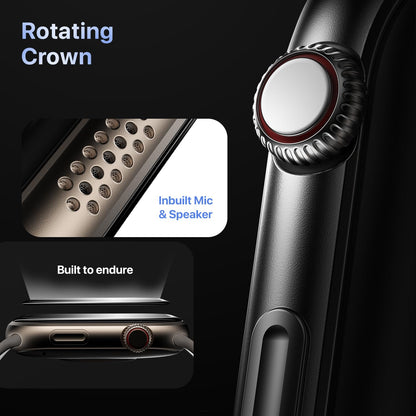 Fire-Boltt Brillia Smart Watch with 51.3mm (2.02 inch) AMOLED Display, Bluetooth Calling, SpO2, Heart Rate Monitoring, 120+ Sports Modes (Brillia, Black)