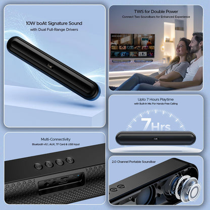 boAt Aavante Bar 490 Bluetooth Soundbar - Nalanda Enterprises