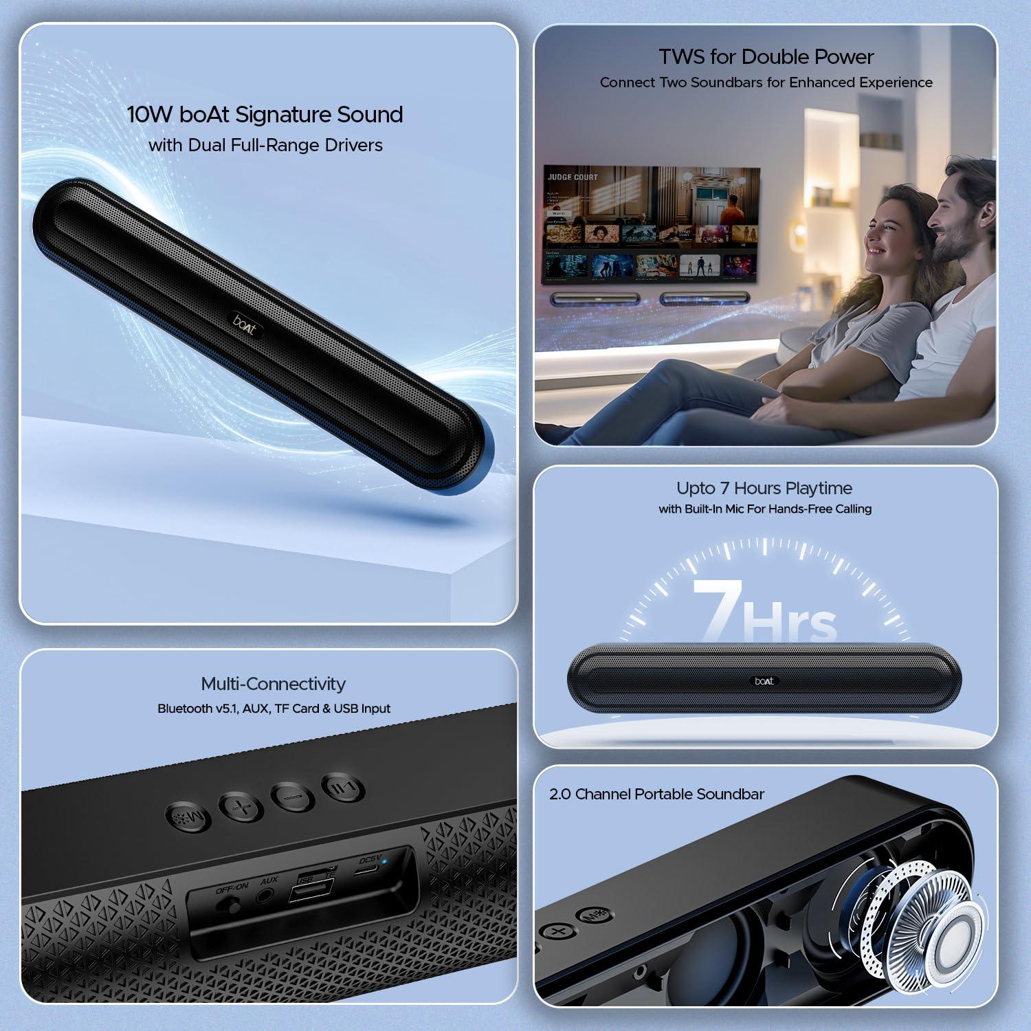 boAt Aavante Bar 490 Bluetooth Soundbar - Nalanda Enterprises