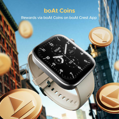 boAt Wave Astra 3 Smartwatch with Bluetooth Calling (46.48mm HD Display, IP67 Water Resistant, Silicone Strap) - Nalanda Enterprises