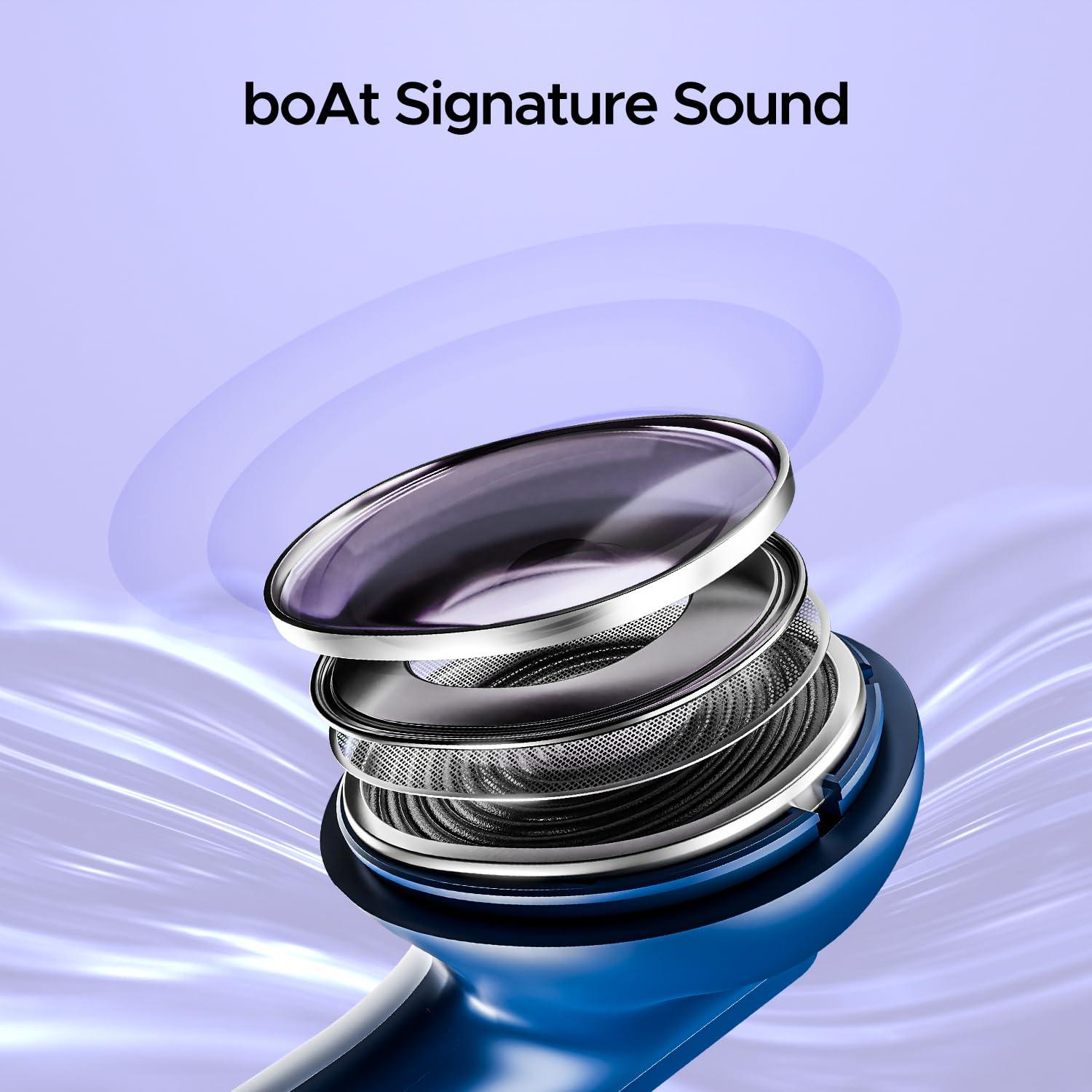 boAt Airdopes 91, 45HRS Battery, 50ms Low Latency, ENx Tech, Fast Charge, IPX4, IWP Tech, v5.3 Bluetooth Earbuds, TWS Ear Buds Wireless Earphones with mic - Nalanda Enterprises