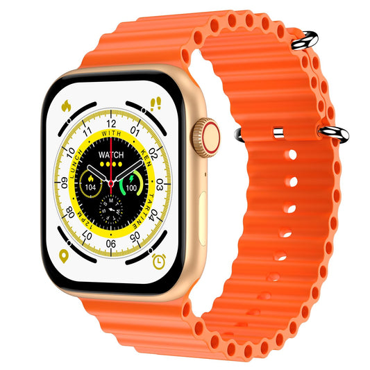 Boltt Newly Launched Vogue Large 2.05" Display Smart Watch, Always On Display, Wireless Charging, App Based GPS with Bluetooth Calling & 500+ Watch Faces (Loop Orange)